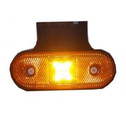 Lampa laterala cu suport 4 LED- 12/24V Galben FR0193 MVAE-1703