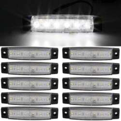 Lampa laterala 6 LED-uri Alba 12v MVAE-371