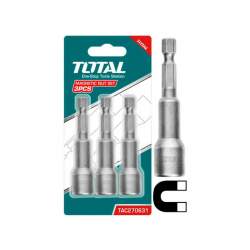 TOTAL - Set 3chei 12mm -1/4 hex - 65mm