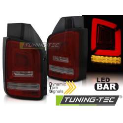 Stopuri LED BAR compatibile cu VW T6 15-19 TR Semnal Dinamic rosu/fumuriu KTX3-LDVWK3