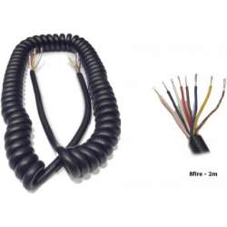 Cablu electric spiralat 8 fire, 2m, PS8/7x0.75+1.0/2m MVAE-2282