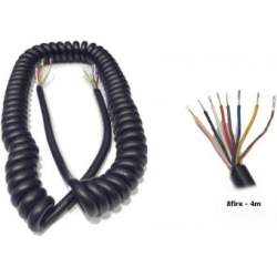 Cablu electric spiralat 8 fire, 4m, PS8/7x0.75+1.0/4m MVAE-2284