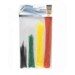 Set coliere PVC pentru prindere, color, 100 buc Home FMG-CTSET