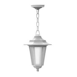 Lampa de iluminat exterior tip felinar, Horoz Begonya-3, Alb, IP44, Anti-Shock FMG-400.020.118
