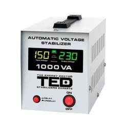 Stabilizator de tensiune automat Ted Electric TED-AVR1000L, 1000VA / 600W, Unda sinusoidala pura FMG-TED-AVR1000L