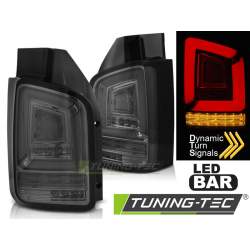 Stopuri LED compatibile cu VW T5 10-15 Fumuriu FULL LED SEQ INDICATOR KTX3-LDVWL8
