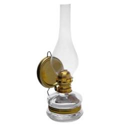 Lampa cu gaz lampant Vivatechnix Classic TR-1001, abajur si rezervor sticla, oglinda metal FMG-TR-1001