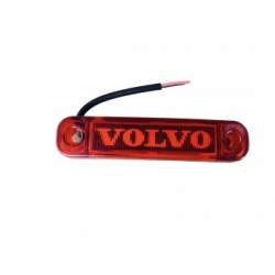 Lampa de gabarit cu LOGO Volvo rosie 12v-24v MVAE-2621