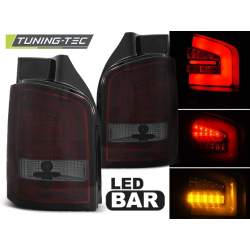 Stopuri LED compatibile cu VW T5 04.10-15 Rosu Fumuriu LED BAR KTX3-LDVW99