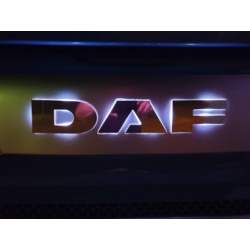 Sigla capota cromata DAF iluminata LED ALB MVAE-2679
