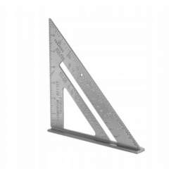 Echer tamplar/dulgher, aluminiu, triunghiular, cu picior, 180x3 mm, Richmann MART-C1325