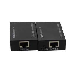 Adaptor, Extensie prelungire HDMI prin cablu retea RJ45, Extender HDMI max 60M MTEK-ex60