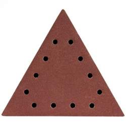 Abrazive/smirghel triunghiular pentru slefuitor perete, cu scai, gauri, P120, set 5 buc, 285 mm, Dedra MART-DED7749T3