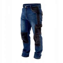 Pantaloni de lucru tip blugi, slim fit, model Denim, marimea XXL/58, Dedra MART-BH45SP-XXL