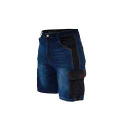 Pantaloni scurti de lucru tip blugi, slim fit, model Denim, marimea XL/56, Dedra MART-BH45ST-XL