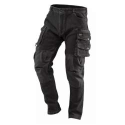 Pantaloni de lucru tip blugi, NEO, model Denim, negru, marimea S/48 MART-81-236-S