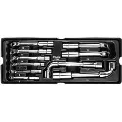 Set chei tubulare TIP L, sertar TIP A (385x150 mm) pentru dulap mobil, 6-19 mm, 10 buc, RICHMANN EXCLUSIVE MART-C1204