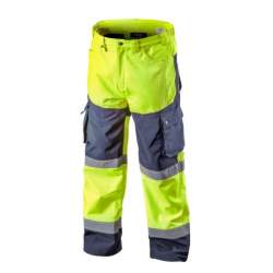 Pantaloni de lucru, reflectorizanti, impermeabili, galben, model Visibility, marimea XXL/58, NEO MART-81-750-XXL