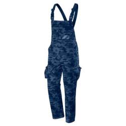 Pantaloni de lucru cu pieptar, salopeta, model Camo Navy, marimea XXL/56, NEO MART-81-243-XXL