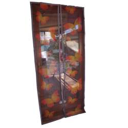 Plasa pentru usa impotriva tantarilor, mustelor si altor insecte, cu magnet, model fluture, 218x96 cm MART-22109560