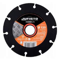 Disc diamantat segmentat, metal, taiere uscata, 125 mm/22.23 mm, Jufisto MART-JU-DCT-3212