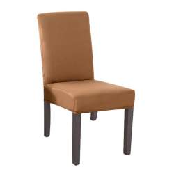 Husa scaun dining/bucatarie, din spandex, 48x48x62 culoare maro