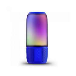 Boxa portabila cu Bluetooth, Iluminata led RGB, MicroSD/USB, 2x3 W, Li-Ion, 92x218 mm, Albastru FMG-ELP-SKU-8569
