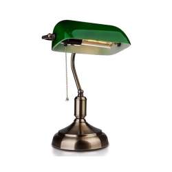 Lampa de birou Clasic Green E27, 180 x 260 x H360 mm, Sticla/Metal, max 60W FMG-ELP-SKU-3912