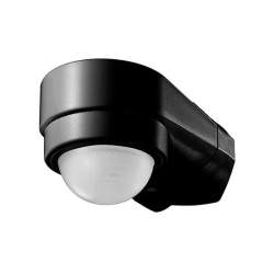 Senzor de miscare cu infrarosu, pentru colt, 1200W, 180 grade, max 120m, IP65, Negru FMG-ELP-SKU-6612