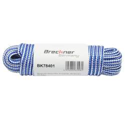 Franghie PP, impletita, alb si albastru, 6 mm, 10 m, Breckner Germany MART-BK78401
