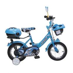 Bicicleta pentru copii 1282 cu roti ajutatoare 12inch Racer Blue MAKS-806