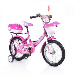 Bicicleta pentru copii cu roti ajutatoare 1682 Racer Pink 16 inch MAKS-903