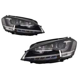 Faruri 3D LED compatibile cu VW Golf VII (2012-2017) R-Line LED Semnalizare Dinamica KTX3-HLVWG7RLLEDFW