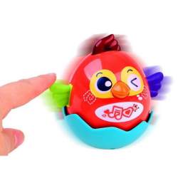 Jucarie interactiva pentru copii Gossip Bird rosie - Hola Toys MAKS-994