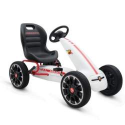 Kart cu pedale Abarth 500 Assetto Alb- Cangaroo MAKS-547