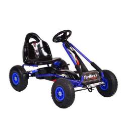 Kart cu pedale si roti gonflabile Top Racer Blue MAKS-1041