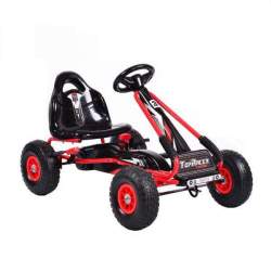 Kart cu pedale si roti gonflabile Top Racer Red MAKS-1040