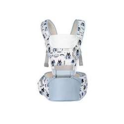 Marsupiu bebe ergonomic 6 in 1 cu scaunel-bleu MAKS-1140