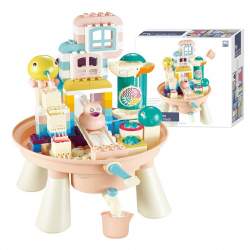 Masuta de joaca pentru copii cu apa si cuburi de construit Bricks-123 pcs MAKS-1253