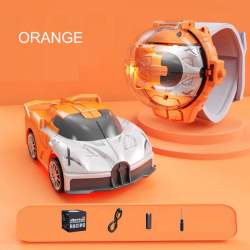 Mini Masinuta cu Telecomanda Ceas Orange MAKS-1245