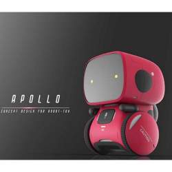 Robot inteligent interactiv Apollo control vocal, butoane tactile, rosu MAKS-438