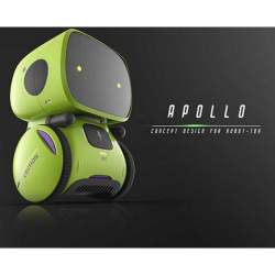 Robot inteligent interactiv Apollo control vocal, butoane tactile, verde MAKS-439