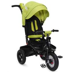 Tricicleta copii cu sezut reversibil Jockey Verde MAKS-635
