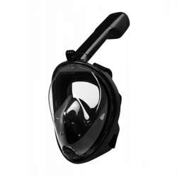 Masca snorkeling cu tub, Trizand, neagra, sistem antiaburire, suport camera, marime S/M MART-00023469-IS