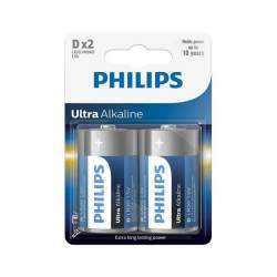 Set 2 baterii Philips LR20 D, Ultra Alcaline FMG-LCH-PH-LR20E2B/10