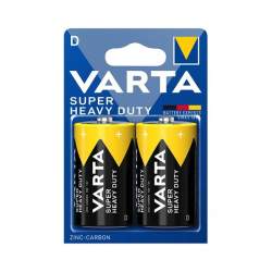Set 2 baterii alcaline Varta Superlife, R20, marime D, 1.5 V FMG-LCH-BAT0249