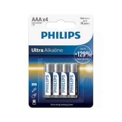 Set 4 baterii Philips LR03, AAA, Ultra Alcaline FMG-LCH-PH-LR03E4B/10