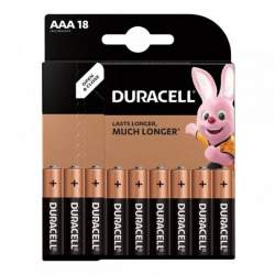 Set 18 baterii alcaline Duracell, AAA, marime LR03, 1.5 V FMG-LCH-DUR-MN2400-18