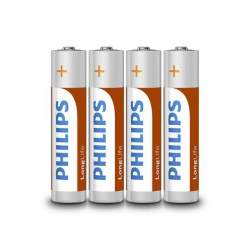 Set 4 baterii Philips LR03, AAA, Longlife Alcalin FMG-LCH-PH-R03L4F/10