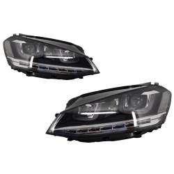 Faruri 3D LED Volan Dreapta compatibile cu VW Golf VII (2012-2017) R-Line LED Semnalizare Dinamica KTX3-HLVWG7RLLEDFWRHD